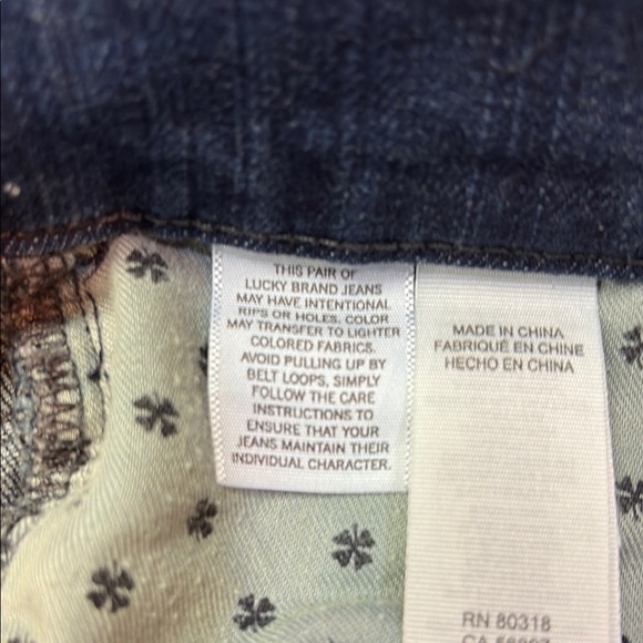 Lucky Brand Men's 36x30 121 Heritage Slim Straight Leg Jeans Blue Denim EUC - Picture 5 of 9